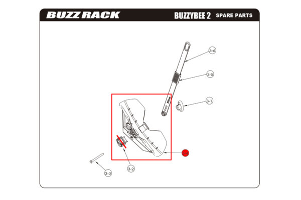 BuzzRack Wheel Support Remplace Buzzybee 2/4 - Image 2