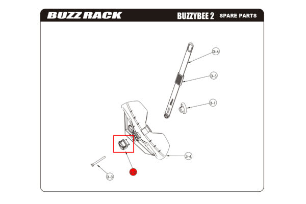BuzzRack Wheel Support Lock Remplac. Buzzybee2/4 - Image 2