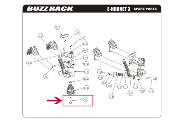 BuzzRack Screw Remplace. Buzzracer 3 + E-Hornet 3 - Image 2