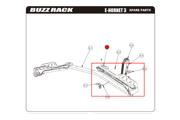 BuzzRack Wheel Support Rempalcement E-Hornet 3 - Image 2