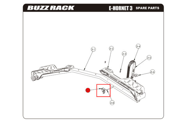 BuzzRack Wheel Support Lock Remplac. E-hornet 3 - Image 2