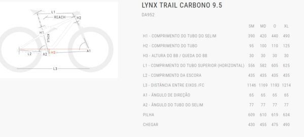 BH LYNX TRAIL CARBON 9.5 DA952 - Imagem 2