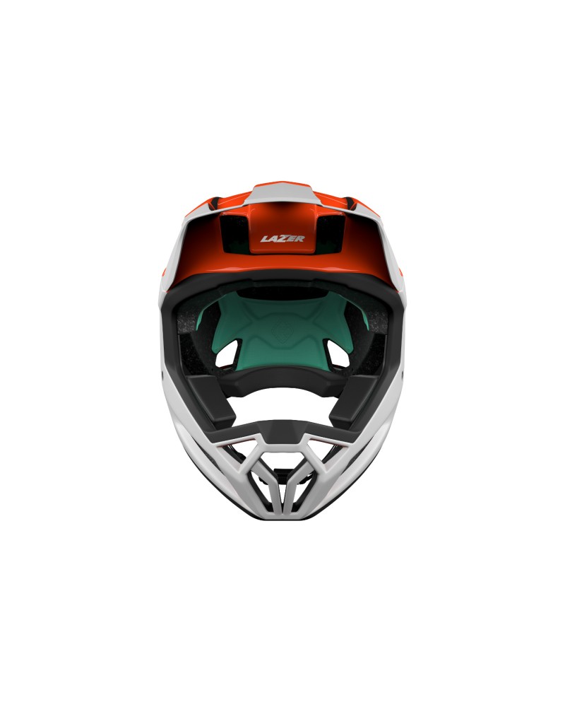 LAZER CAPACETE CAGE KINETICORE BRANCO/LARANJA - Image 2