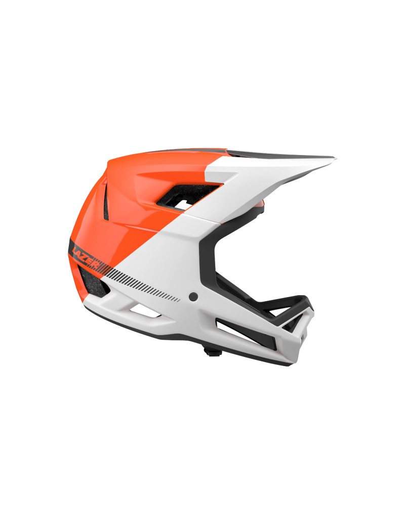 LAZER CAPACETE CAGE KINETICORE BRANCO/LARANJA