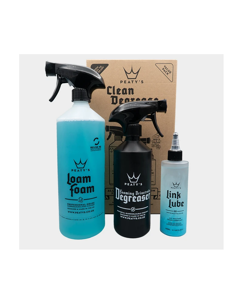 PEATY´S PACK LIMPA DESENGORDURA LUBRIFICA